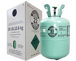 R22 Refrigerant 30 lb Cylinder with Product Packaging Box