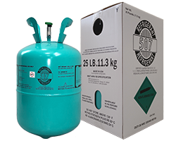 R507 Refrigerant 25 lb Cylinder with Product Packaging Box