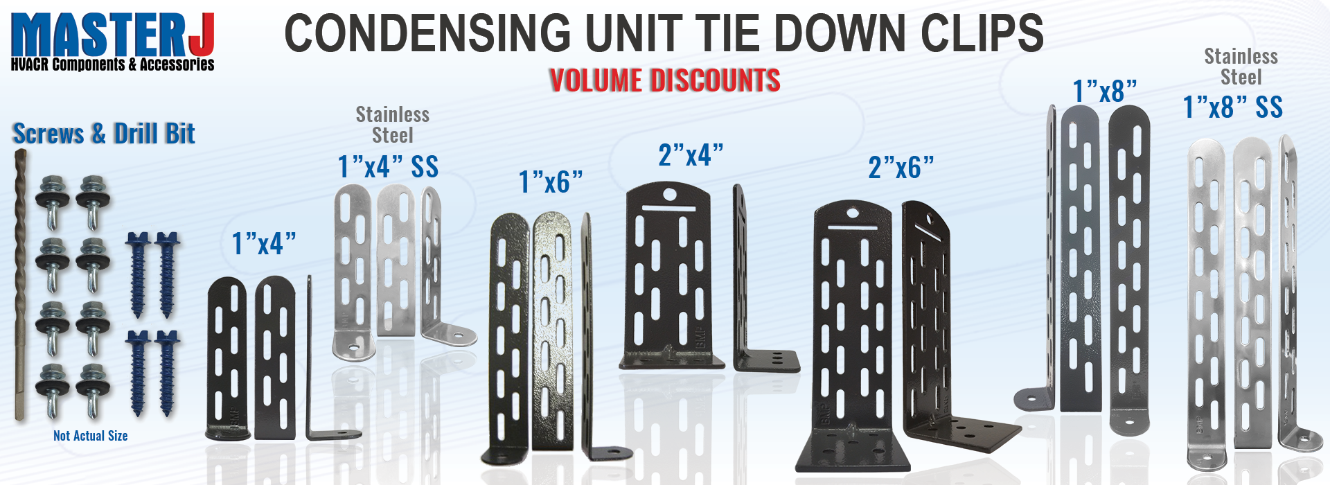 Condensing Unit Tie Down Clips from MasterJ, Inc.