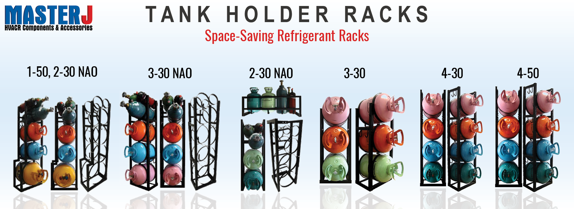 Refrigerant Tank Holder Racks from MasterJ, Inc.