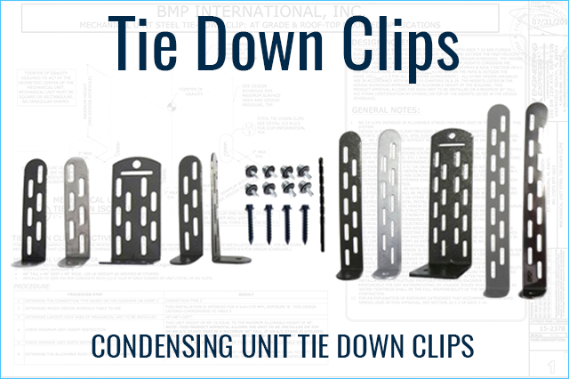 Condensing Unit Tie Down Clips, HVACR Components